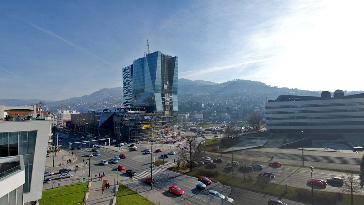 Javni doček Nove godine u Sarajevu ispred SCC-a