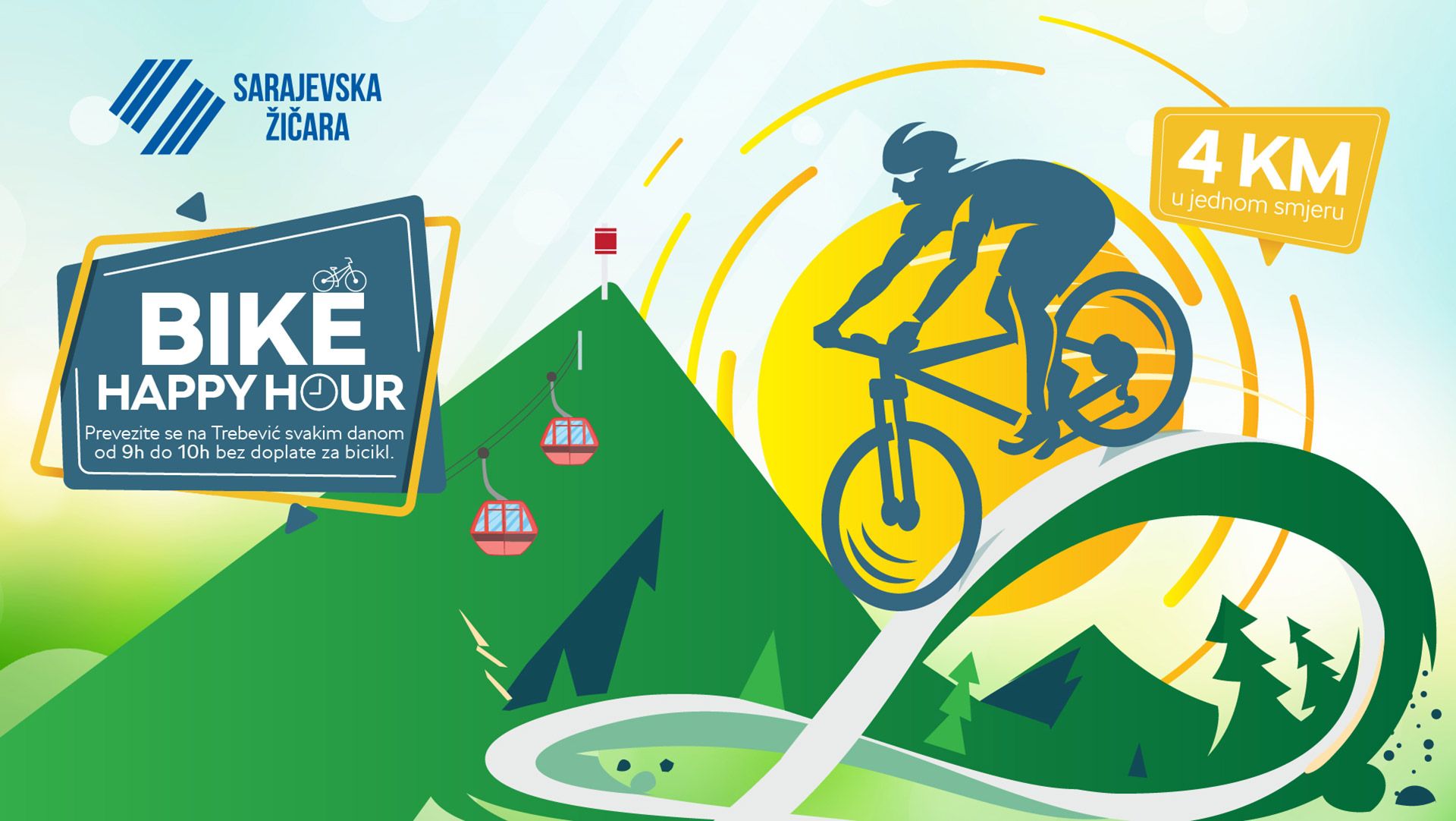 Duže radno vrijeme i Bike Happy Hour sarajevske žičare