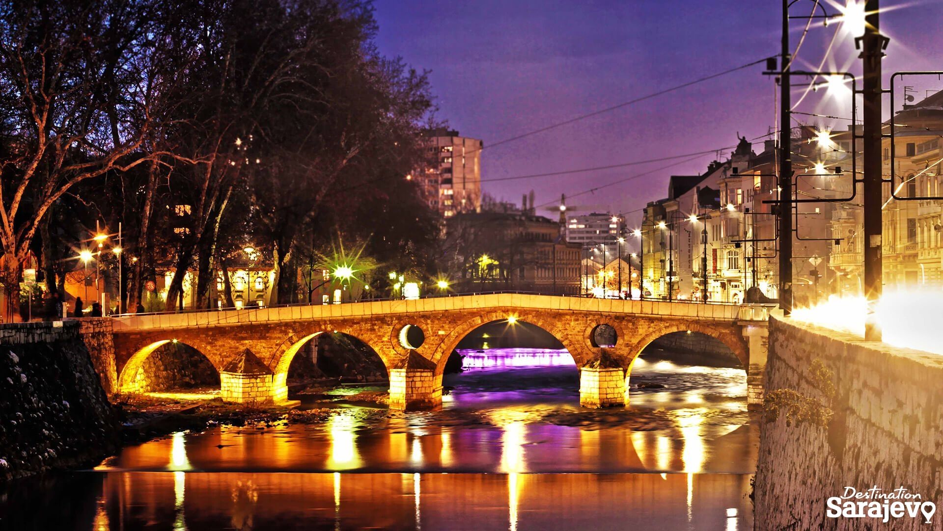 Stroll along the Miljacka and get to know Sarajevo's bridges