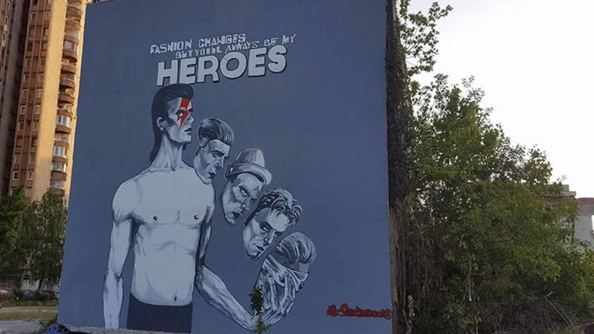 U Sarajevu otkriven najveći mural Davida Bowieja na svijetu